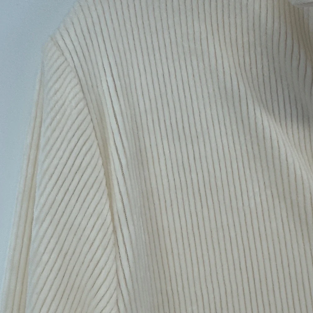 Soma Velvety Rib Pajama Lounge Set M Beige Soft Knit Notch Collar Top Pants